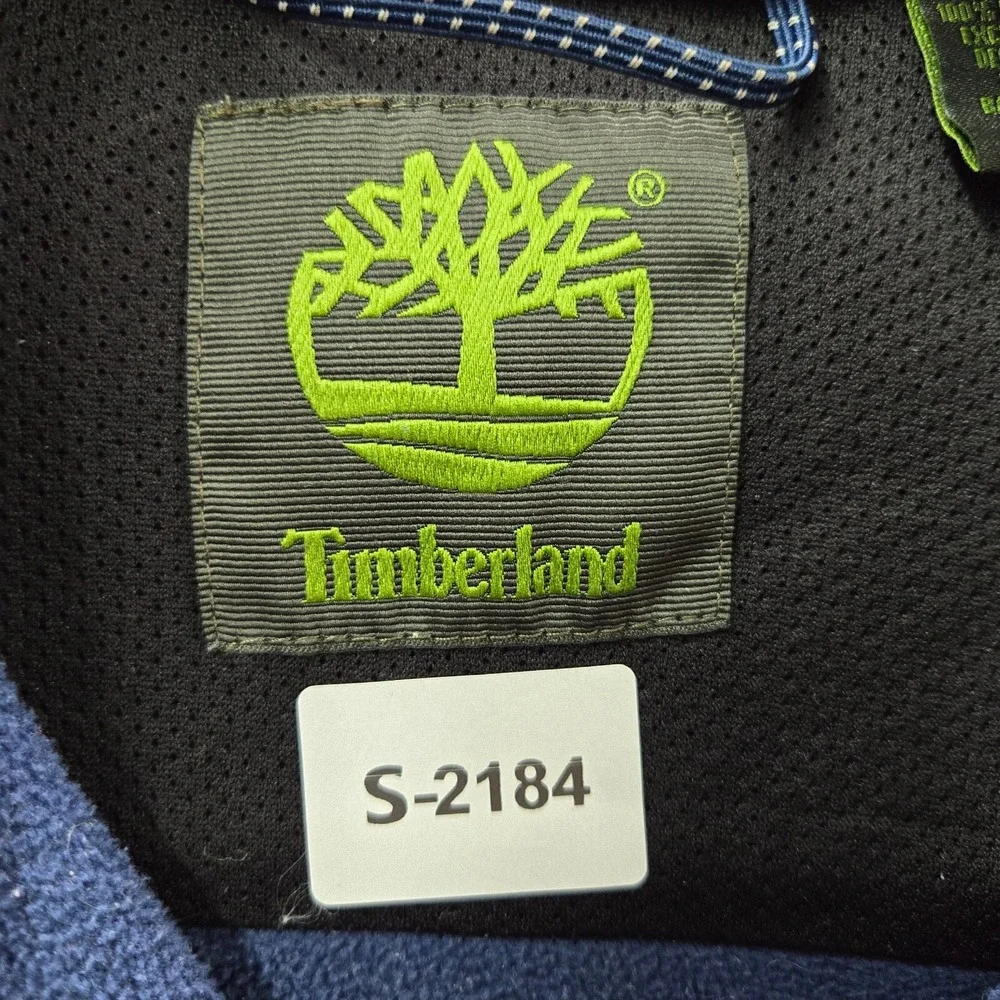 Timberland Men Jacket Large‎ Blue Softshell Fleece Full Zip